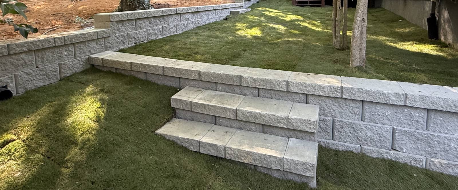 leveling stone wall blocks